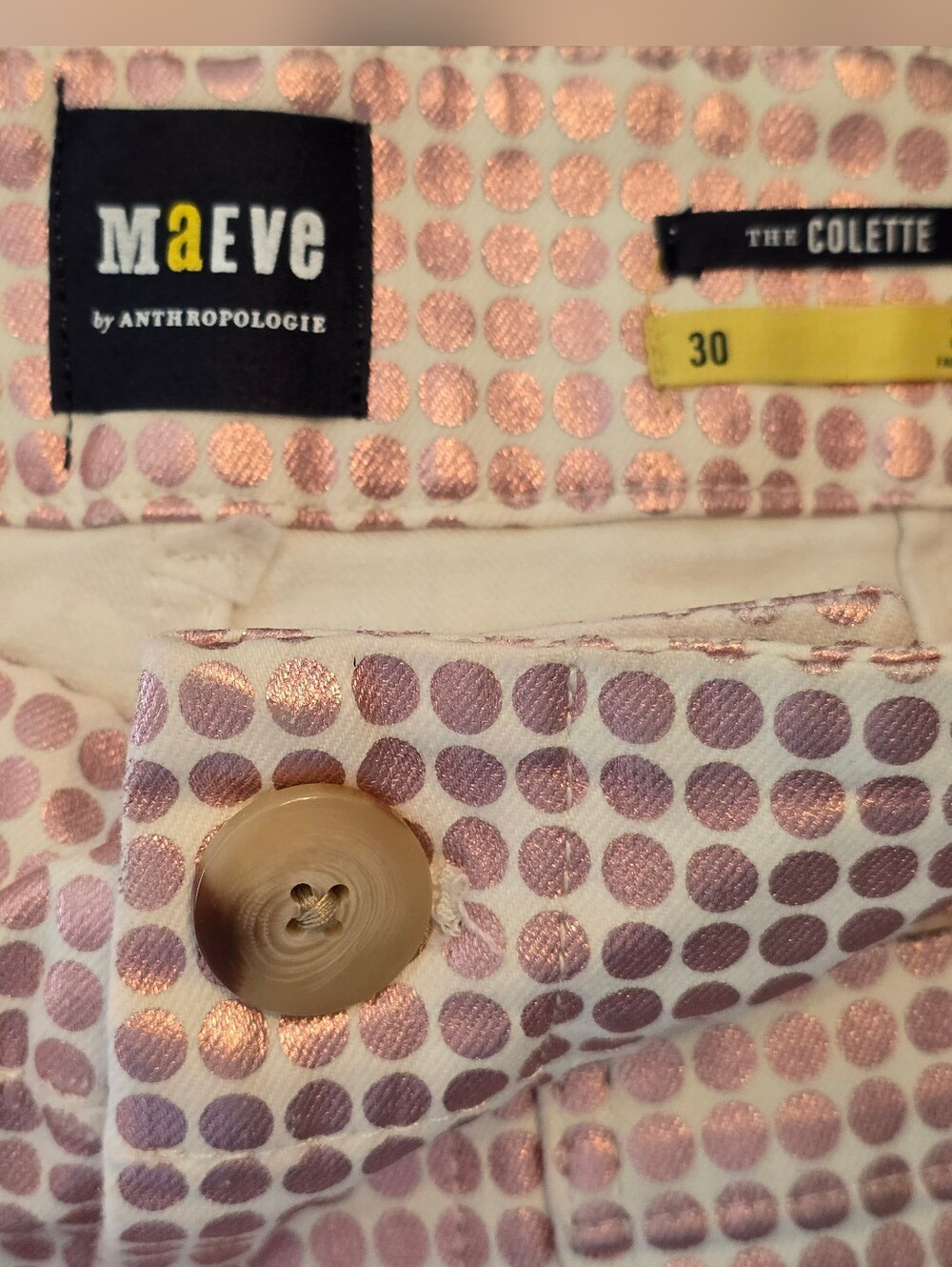 NWOT Imperfect Maeve by Anthropologie Polka Dot Pants